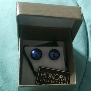 2/$30 Honora Violet pearl studs